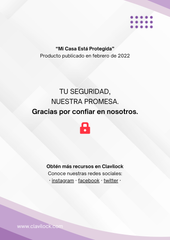 Mi Casa Está Protegida 2022 - Manual para asegurar tu casa y reaccionar ante cualquier amenaza o imprevisto